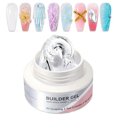 Clear Non Stick Hand Builder Gel 60g Extension Nail Gel BORN PRETTY