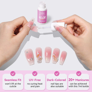 Nail Tips Glue Fast Air Dry 7ml Nail Tips BORN PRETTY