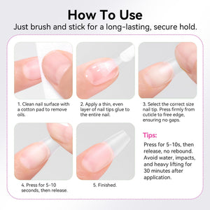 Nail Tips Glue Fast Air Dry 7ml Nail Tips BORN PRETTY