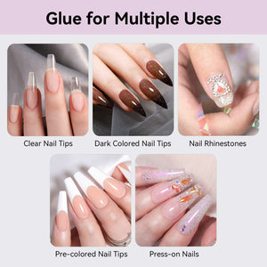 Nail Tips Glue Fast Air Dry 7ml Nail Tips BORN PRETTY