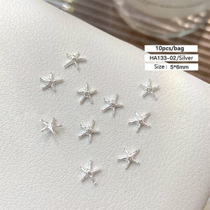 10pcs Ocean Shell 3D Nail Decorations Clearance No Brand HA133-02