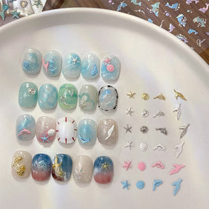 10pcs Ocean Shell 3D Nail Decorations Clearance No Brand