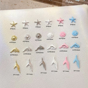 10pcs Ocean Shell 3D Nail Decorations Clearance No Brand