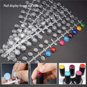120pcs Round Transparent Display False Nail Tips Nail Tips No Brand