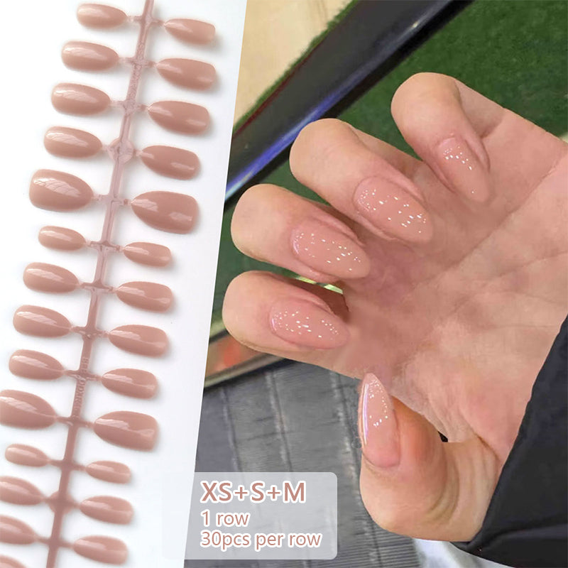 30pcs Press on Nails XS+S+M Sizes Fake Nail Tips