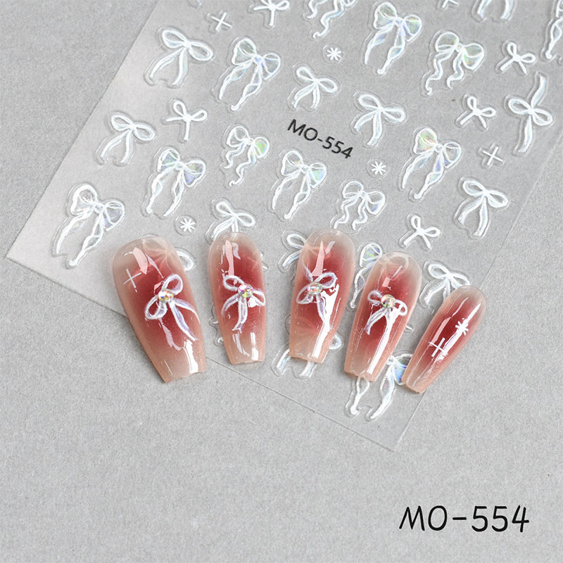 Bowknot 3D Nail Sticker MO-554