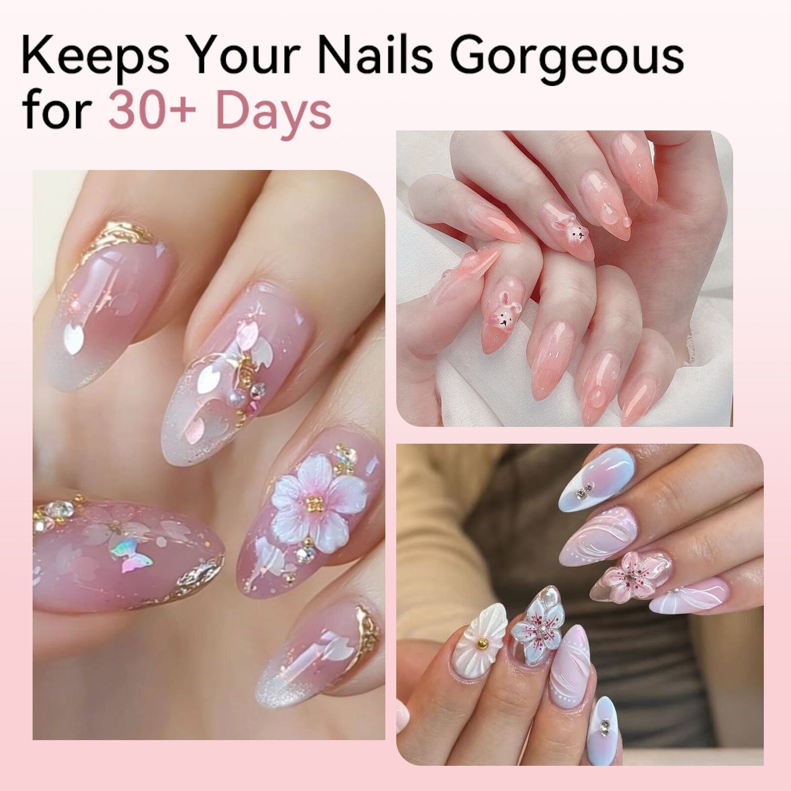 Clear 60g Non Stick Hand Extension Nail Kit #01 Extension Nail Gel BORN PRETTY