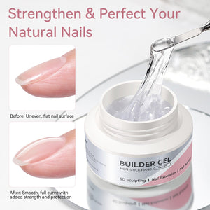 Clear 60g Non Stick Hand Extension Nail Kit #01 Extension Nail Gel BORN PRETTY