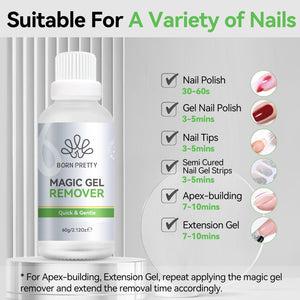 Magic Gel Remover 60g Gel Nail Polish BORN PRETTY