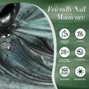 Glass Cat Magnetic Gel Polish MY128 Only Green 15ml Gel Nail Polish BORN PRETTY