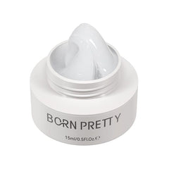Non‑Stick Hand Builder Gel #03 Cream White 15ml Extension Nail Gel BORN PRETTY
