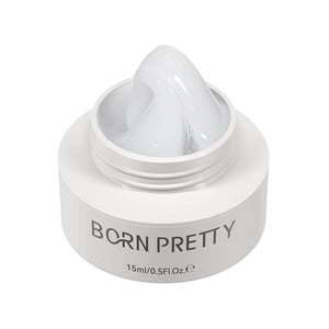 Non‑Stick Hand Builder Gel #03 Cream White 15ml Extension Nail Gel BORN PRETTY