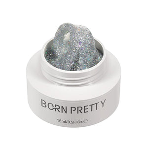 Non‑Stick Hand Builder Gel #07 Glitter 15ml Extension Nail Gel BORN PRETTY