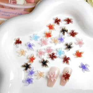 30pcs Lily Flowers Plastic Nail Art Decorations Clearance No Brand
