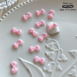 50pcs Bowknot Plastic Nail Art Decorations Nail Decoration No Brand 12