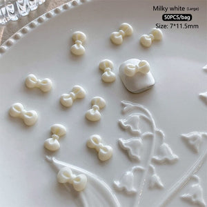 50pcs Bowknot Plastic Nail Art Decorations Nail Decoration No Brand 18