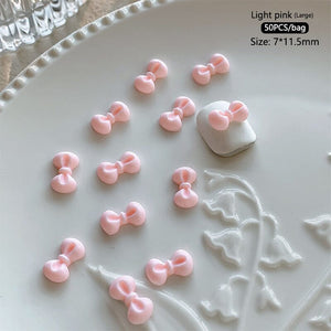 50pcs Bowknot Plastic Nail Art Decorations Nail Decoration No Brand 24