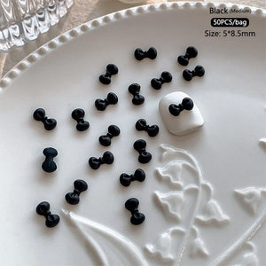 50pcs Bowknot Plastic Nail Art Decorations Nail Decoration No Brand 29