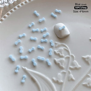 50pcs Bowknot Plastic Nail Art Decorations Nail Decoration No Brand 04
