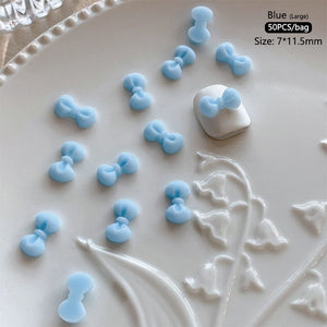50pcs Bowknot Plastic Nail Art Decorations Nail Decoration No Brand 06