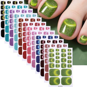 22 Tips Toenail Cat Magnetic Full Cover Nail Stickers ZXJ Series Clearance No Brand