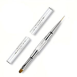 UV Gel & Liner Dual Ended Nail Brush Tools & Accessories No Brand