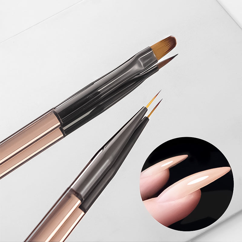 Construction & Liner Dual Ended Nail Brush