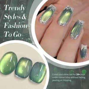 Colored Cat Magnetic Gel Polish MY120 Shadowstar Bamboo 15ml Gel Nail Polish BORN PRETTY