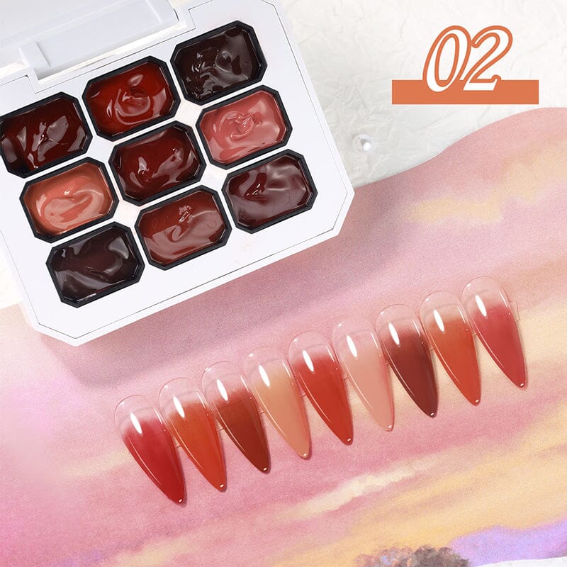 9 Colors Pat Painting Gel Gel Nail Polish No Brand 02