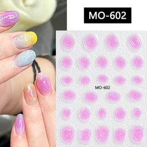 Vortex 3D Nail Stickers MO Series Clearance No Brand MO-602