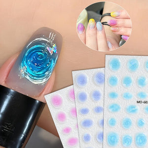 Vortex 3D Nail Stickers MO Series Clearance No Brand