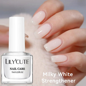 Milky White Nail Strengthener 7ml Nail Care LILYCUTE