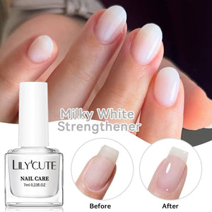 Milky White Nail Strengthener 7ml Nail Care LILYCUTE