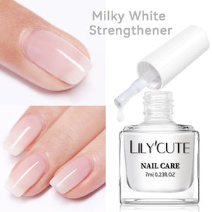 Milky White Nail Strengthener 7ml Nail Care LILYCUTE