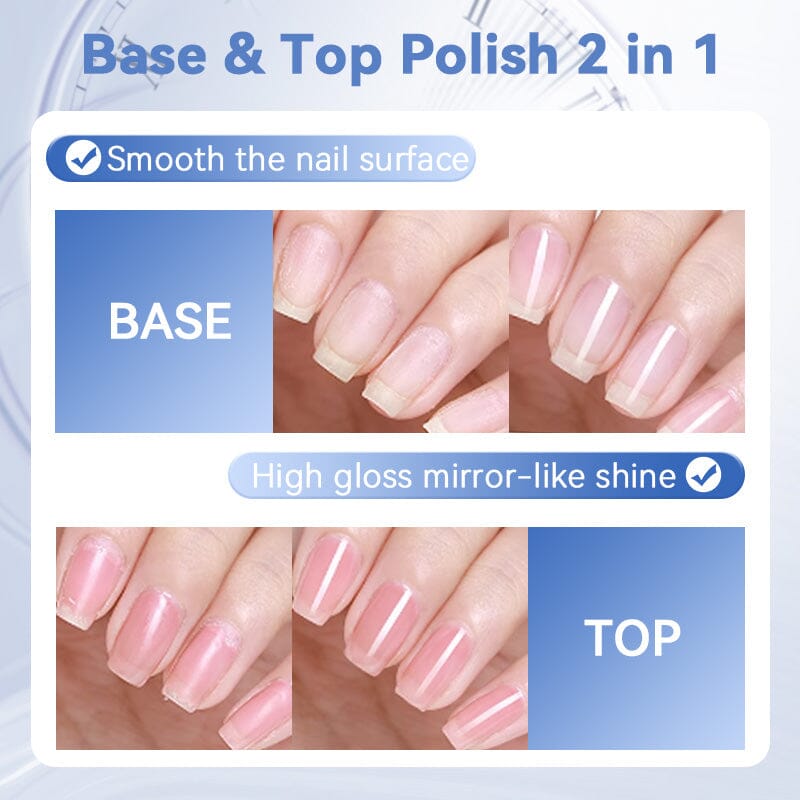 Water-Based Base Top 2 in 1 7ml Nail Polish LILYCUTE