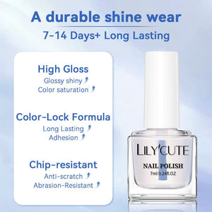Water-Based Base Top 2 in 1 7ml Nail Polish LILYCUTE