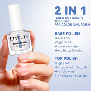 Water-Based Base Top 2 in 1 7ml Nail Polish LILYCUTE