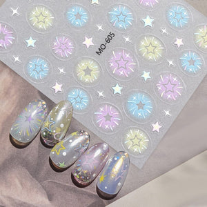 Star 3D Nail Sticker MO-605 Nail Art No Brand