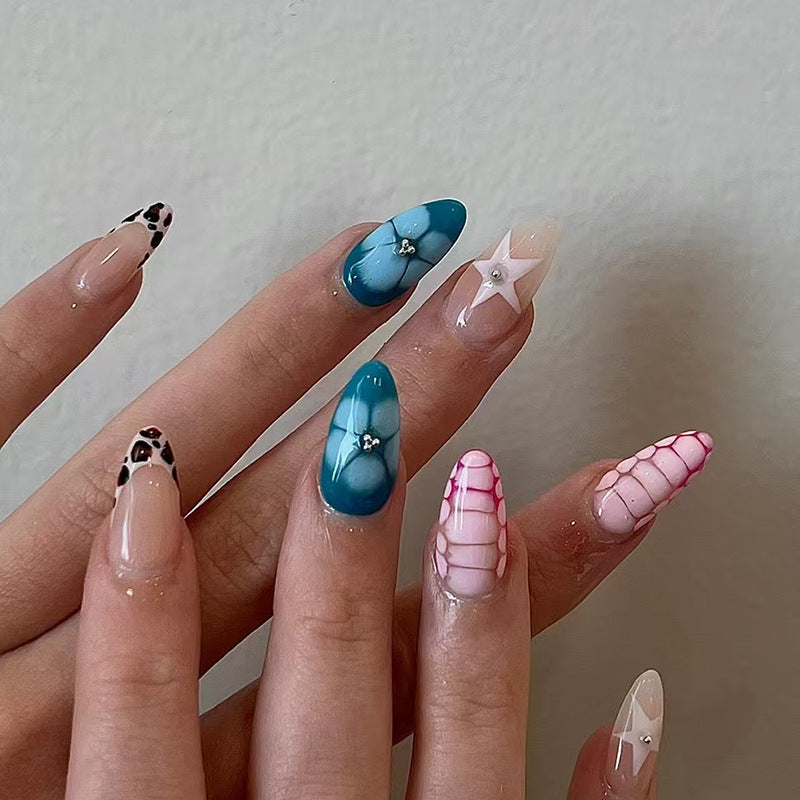 24pcs Z1064 Almond Press on Nails