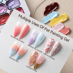 9 Colors 4 in 1 Pat Painting Gel Veiled Moon Gel Nail Polish UR SUGAR