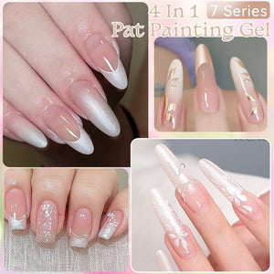 9 Colors 4 in 1 Pat Painting Gel Prism Haze Gel Nail Polish UR SUGAR