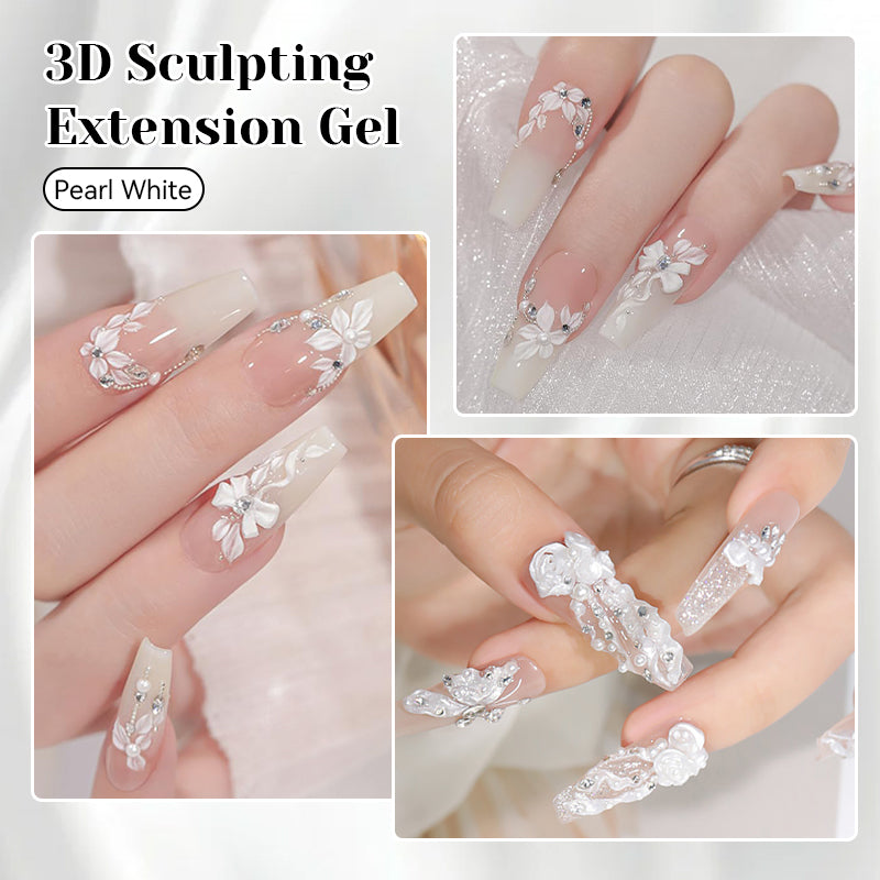 Pearl White 3D Sculpting Extension Gel 8ml