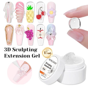 Clear 3D Sculpting Extension Gel 15ml Extension Nail Gel NICOLE DIARY