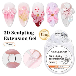 Clear 3D Sculpting Extension Gel 15ml Extension Nail Gel NICOLE DIARY