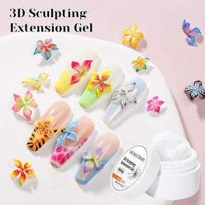Clear 3D Sculpting Extension Gel 15ml Extension Nail Gel NICOLE DIARY