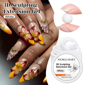 Clear 3D Sculpting Extension Gel 15ml Extension Nail Gel NICOLE DIARY
