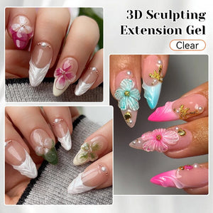 Clear 3D Sculpting Extension Gel 15ml Extension Nail Gel NICOLE DIARY
