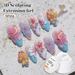 Clear 3D Sculpting Extension Gel 15ml Extension Nail Gel NICOLE DIARY
