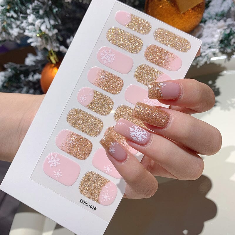 16 Tips Christmas Full Cover Nail Stickers Nail Sticker No Brand SD-026