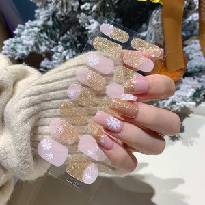 16 Tips Christmas Full Cover Nail Stickers Nail Sticker No Brand